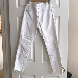 White Denim Pants